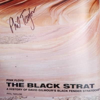 Pink Floyd The Black Strat signed by Phil Taylor History of David Gilmour Fender Stratocaster 1st Ed for sale