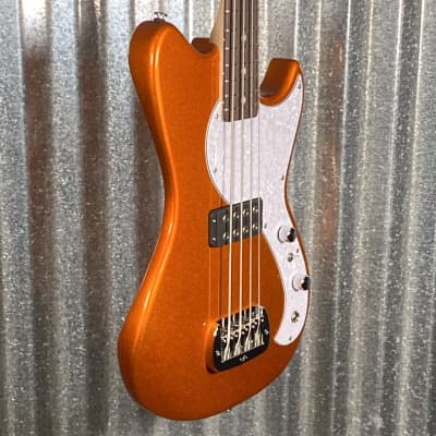 G&L USA Fullerton Deluxe Fallout Bass 4 String Tangerine Metallic & Bag #9009 image 6