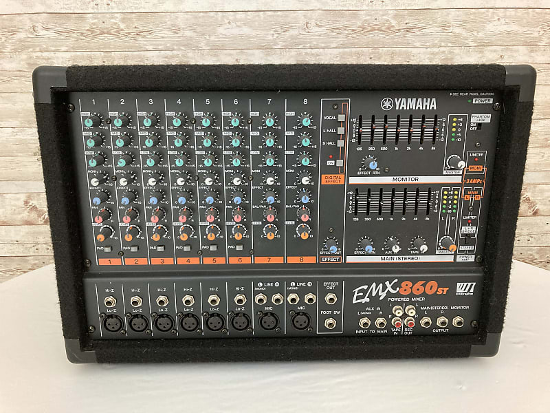 Used Yamaha EMX 860ST Powered Mixer Reverb