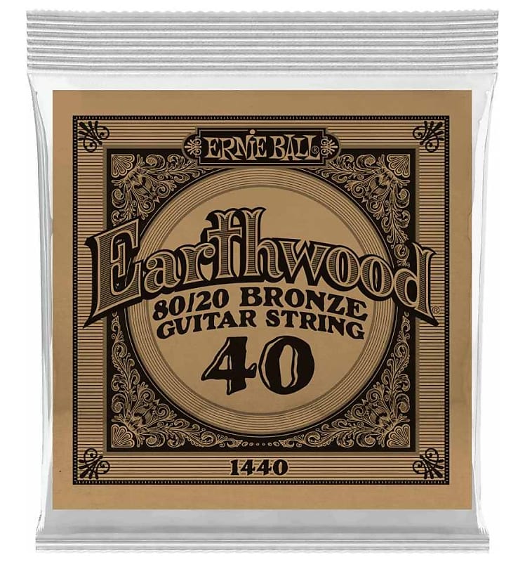 Ernie Ball P01440 .040 Earthwood 80/20 Bronze Acoustic Guitar String image 1