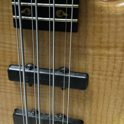 Godlyke 8-string - Natural Flame Maple Top prototype with gold inlay image 8
