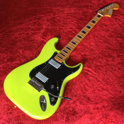 Martyn Scott Instruments Custom Built Partscaster Guitar in Matt Neon Yellow image 6