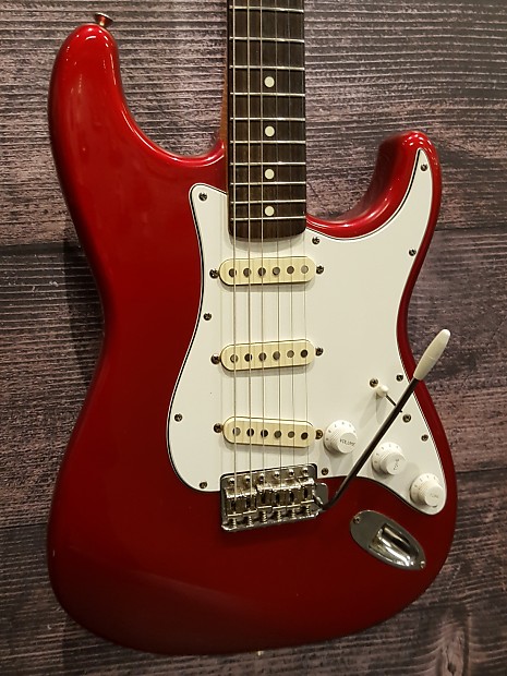 1985 Fernandes LE-1 Candy Apple Red Japan | Reverb