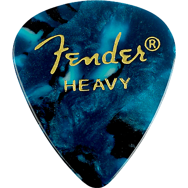 Fender 351 Heavy Celluloid Ocean Turquoise Pick Pack (12 Pack) image 1
