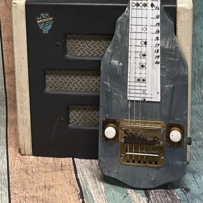 Vintage original Late 40’s-early 50’s Bronson Lap Steel & Amp for sale