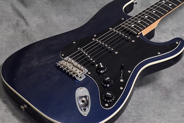 Fender Japan Aerodyne Stratocaster Gun Metal Blue | Reverb