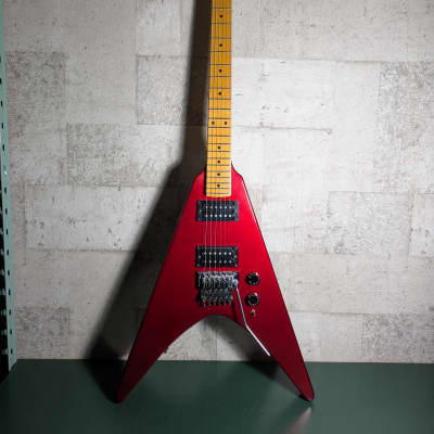 Kramer JK 6000 Flying V 80's Red ESP Floyd Rose | Reverb Belgium