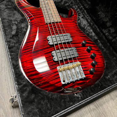 PRS Paul Reed Smith GG Gary Grainger 5 String Fire Red 10 Top NEW! #7914 image 20