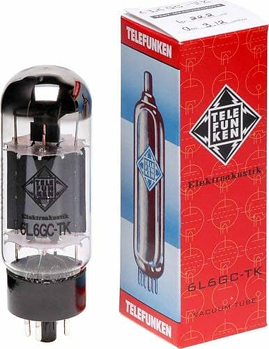 TELEFUNKEN Elektroakustik 6L6GC-TK | Power Amp Tubes Focused Bite Well Defined Articulation  			
