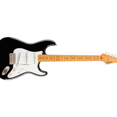 Squier Classic Vibe '50s Stratocaster - Black w/ Maple Fingerboard image 6