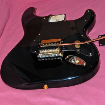 Fender Squier Stratocaster Loaded Body Black Beauty One Humbucker Strat image 4