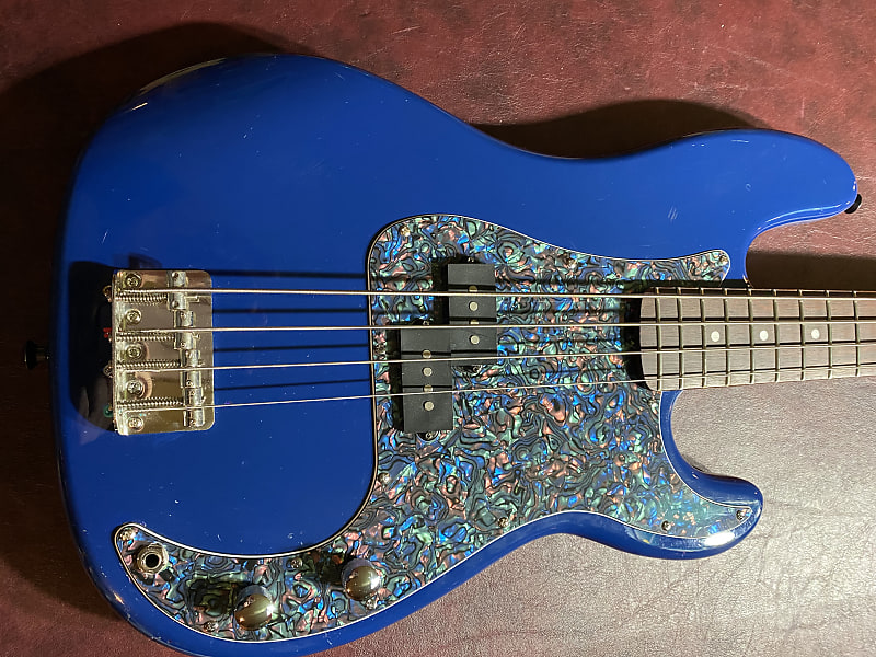 Partscaster Precision Bass - Gloss Blue w/Fender Gig Bag image 1