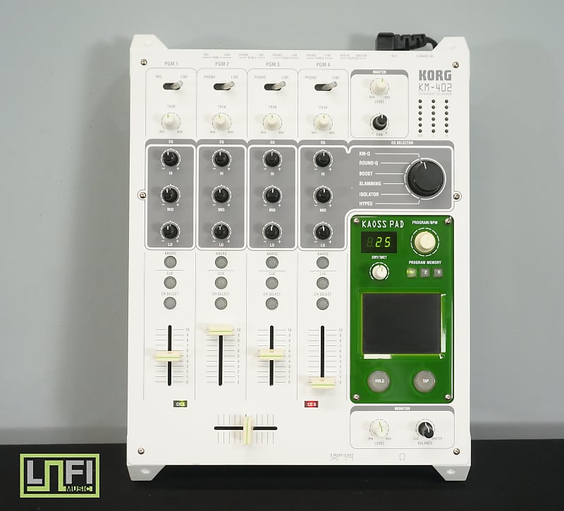 Korg KM-402 Dynamic Dj Mixer W/ Kaoss Pad EQ Selector