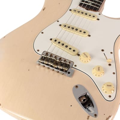 Fender Custom Shop 1964 Stratocaster, Relic, Super Faded Aged Shell Pink image 3