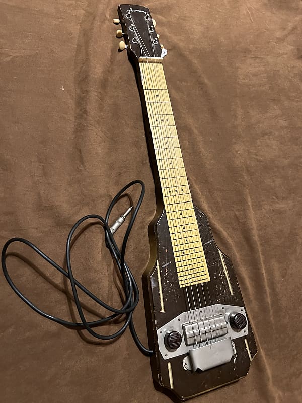 Harmony Lap steel 40’s 50’s - Brown Lacquer with gold accents image 1