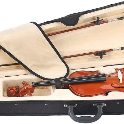 Cecilio CVN-200 Solidwood Violin with D'Addario Prelude Strings - Size 3/4 image 3