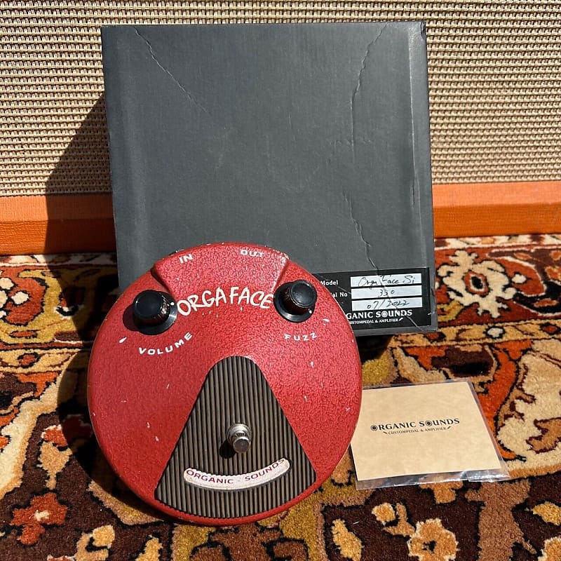 Organic Sounds Orga Face SI ‘66 Red Silicon Custom Fuzz Pedal 2022 w/ Box