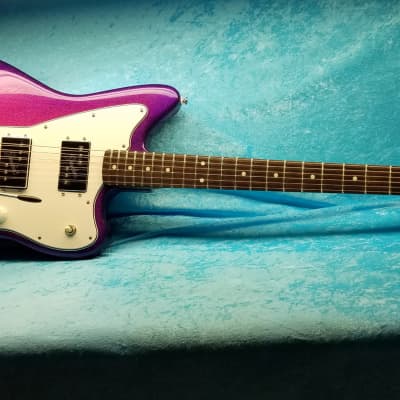 Retro Jazzmaster w Custom Body + Wide Range Humbuckers, 2017/21 - Purpleburst Metal Flake (Video) image 2