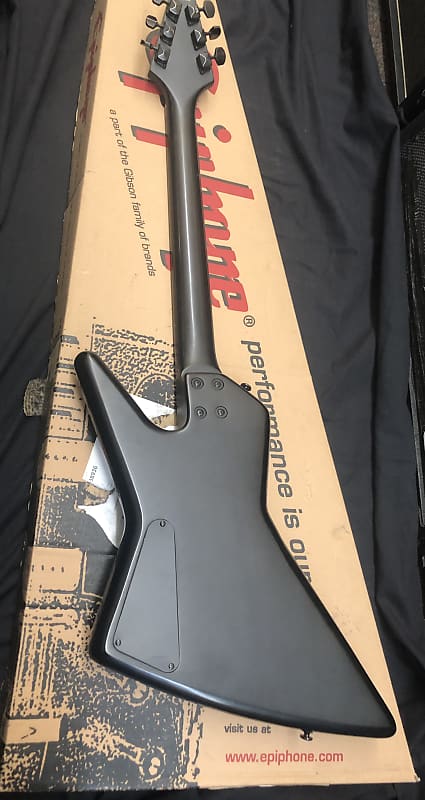 Epiphone Explorer GT Worn Black | Reverb