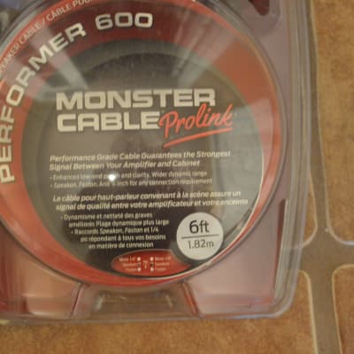 Monster BRAND NEW sealed Performer 600 Speakon to Speakon 6 feet speaker Cable PRO quality image 2