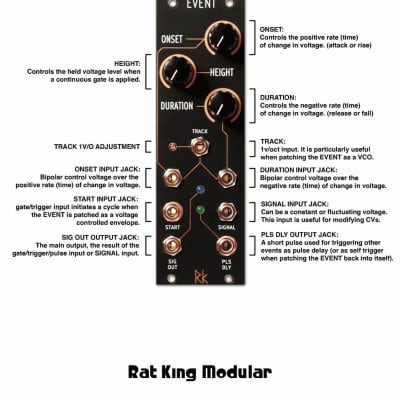 EVENT PCB and Panel Set - Eurorack Slope Generator by Rat King Modular image 2