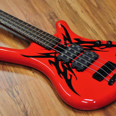 Warwick Corvette $$ Special Edition Tribal Red & Black image 5