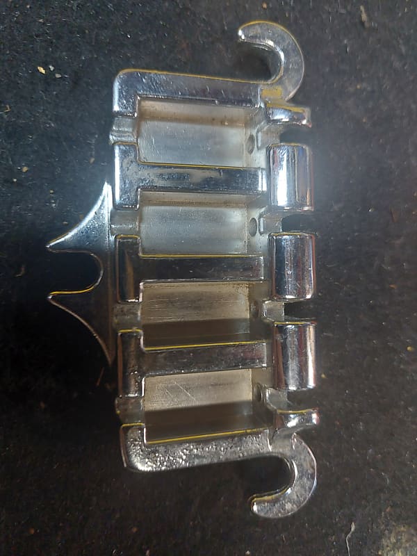 Gibson 3 Point Bass Bridge Base 1970s Chrome Reverb