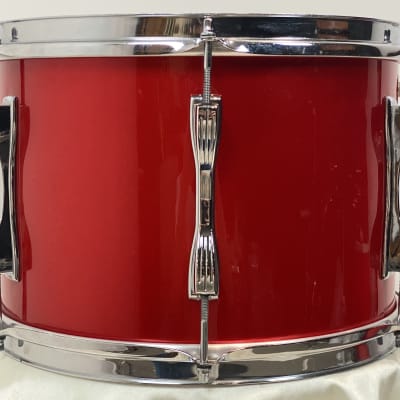 Ludwig 70s Mach 4 drum set 13/16/24/5x14 Supra and canister throne. Red Silk image 16