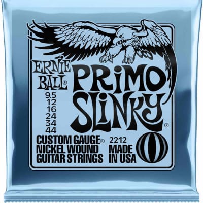 Ernie Ball 2212 - Jeu de cordes guitare électrique Primo slinky - 9,5-44 image 1