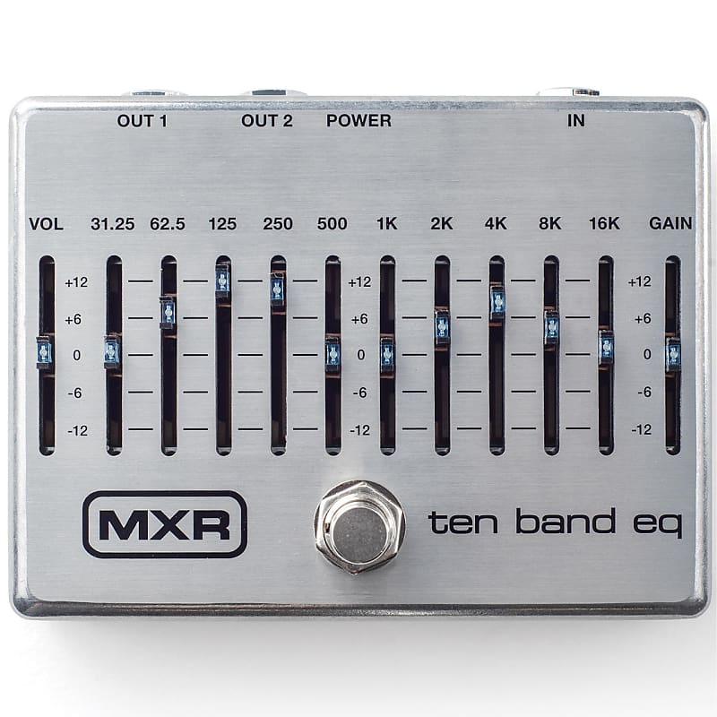 MXR M108S Ten Band EQ - 10 Band Graphic EQ Guitar Pedal with