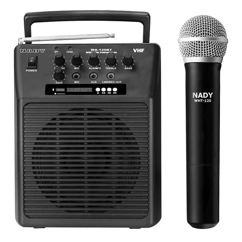 Nady WA-120BT HT Portable Bluetooth Wireless PA System with Handheld Microphone image 1