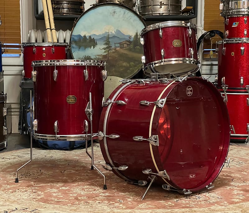 70s Gretsch USA Rosewood Drum Set 13 16 22 | Reverb