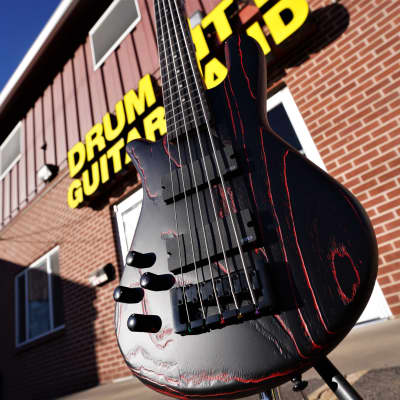 Spector NS Pulse-5 Cinder Red Left Handed 5-String Electric Bass Guitar w/ Gig Bag image 11