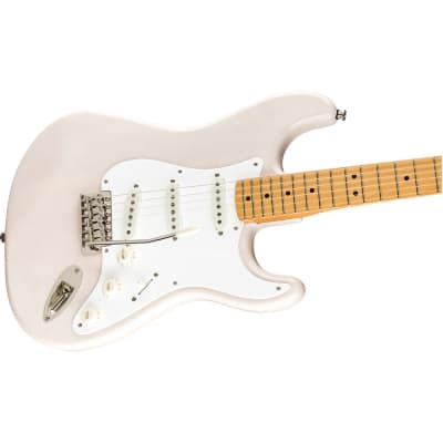 Squier by Fender Classic Vibe '50s Stratocaster Guitar, Maple, White Blonde image 2