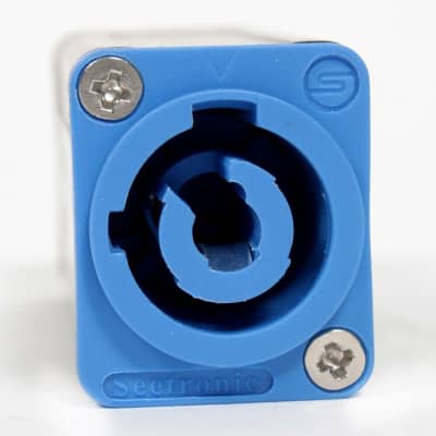 8 Seetronic PowerCon Coupler Adapters Power In to Power Out Blue to Grey SAC3MM image 3
