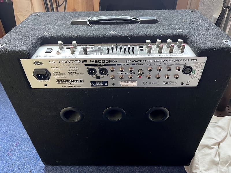 Behringer Ultratone K3000FX 300Watt 4Channel PA System / Reverb UK