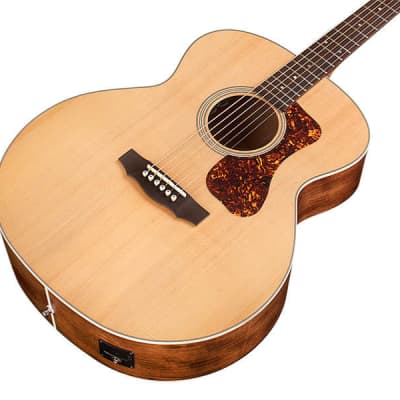 Guild BT-240E Westerly Collection Baritone Jumbo Acoustic-Electric Guitar Natural image 4