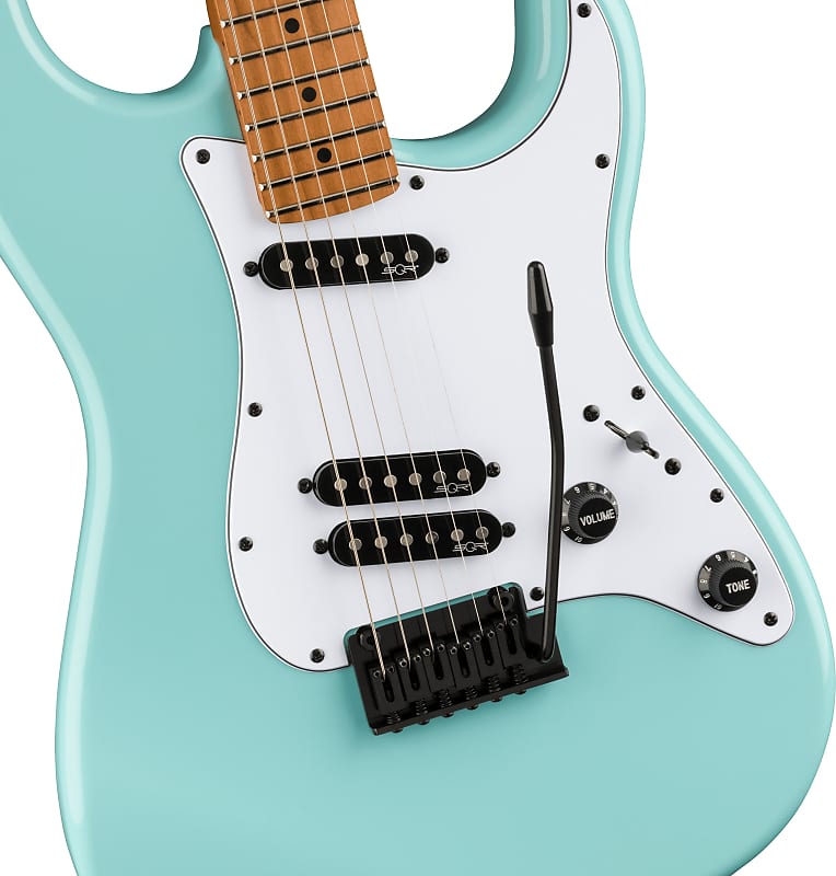 SQUIER - FSR Contemporary Stratocaster Special Roasted Maple Fingerboard  Parchment Pickguard Daphne Blue - 0370230504