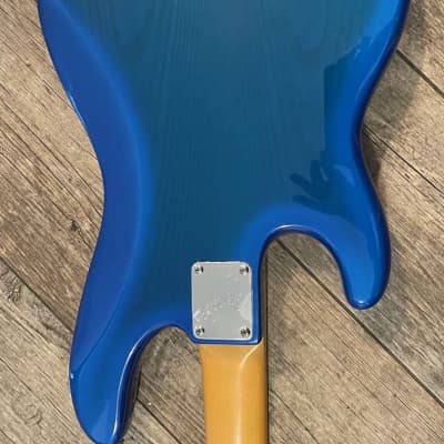Fender 50th P-Bass Deluxe 4 string Bass - Maple Neck 1995 Trans Blue image 3