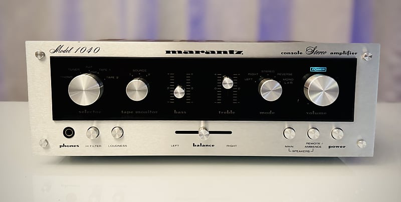 Vintage Marantz 1040 Stereo Console Amplifier  - Serviced + Cleaned image 1