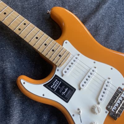 Fender Player Stratocaster Left-Handed LH MN Maple 2021 Capri Orange MX21208760 8lb 1.0 oz image 3