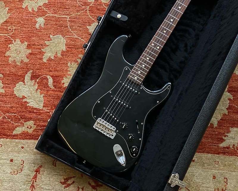 1979 Fender Stratocaster - Black w/ G&G Fender HSC | Reverb 1979 Fender Stratocaster - Black w/ G&G Fender HSC | Reverb