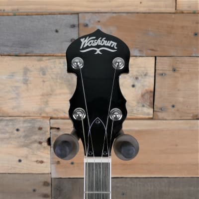Washburn B11-K A 5-String Resonator Banjo Rolled Brass tonering w/ Fitted Hard Case! image 5