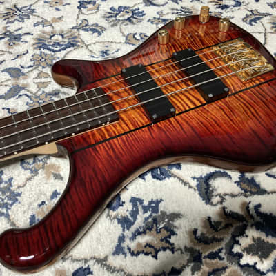 Freedom Custom Guitar Research Dulake 4 strings Flame Maple Top (Hinode) '12 -Made in Japan- /Used image 10