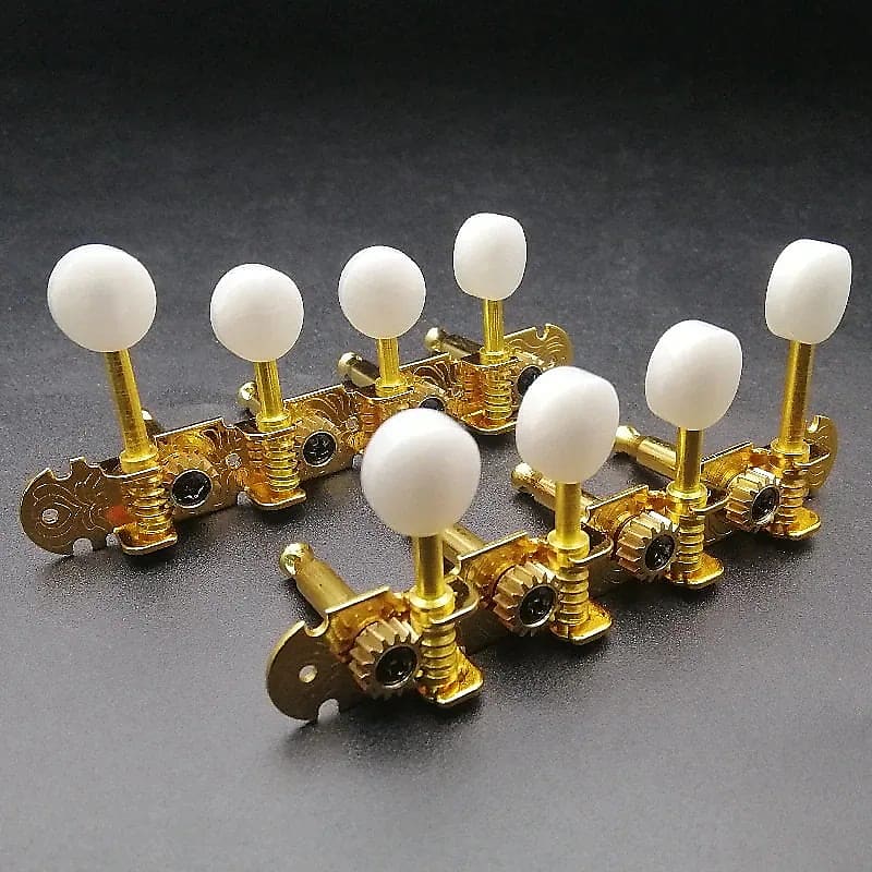 8 String Mandolin Open Gear Gold Vintage Tuning Pegs Machine Reverb