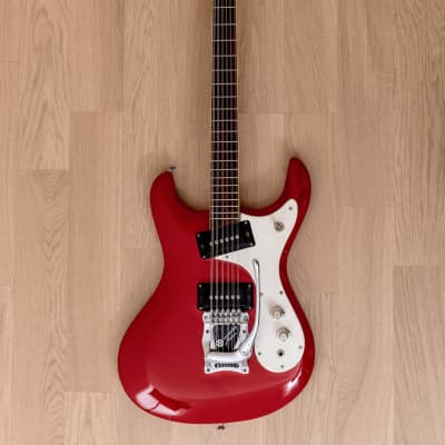1960s Mosrite Ventures Model XII Vintage 12 String Electric Guitar Red w/ Case, USA-Made image 2