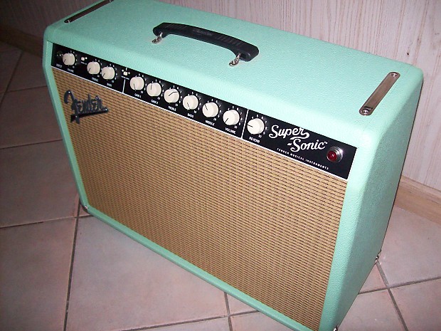 Fender Super Sonic 22 Limited Edition Sea Foam Green Wheat Rare