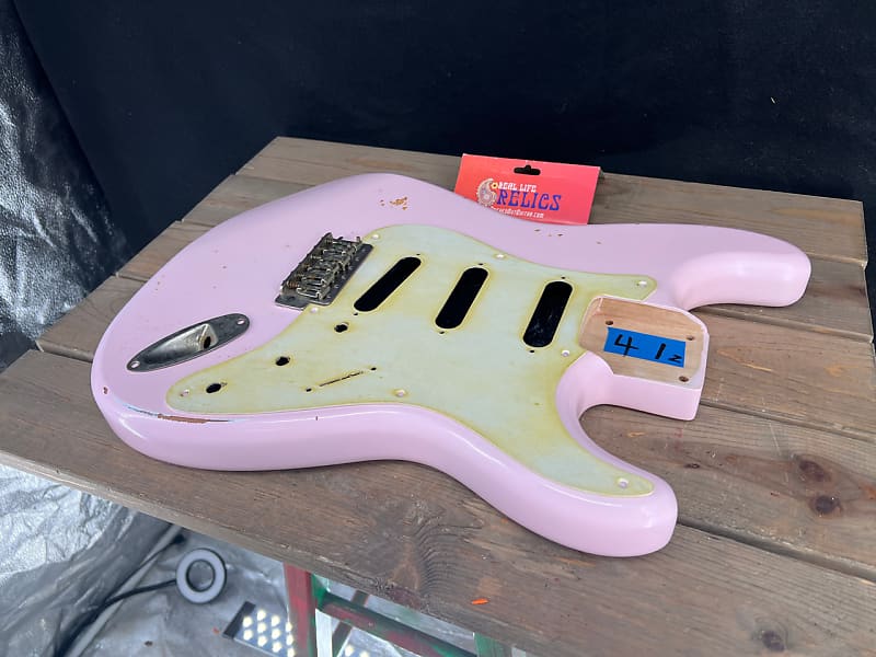 Real Life Relics Strat® Stratocaster® Body Aged Shell Pink #2 image 1