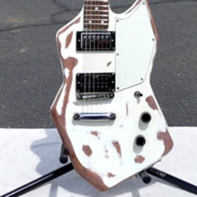 PV MUSIC RELIC Custom Built "White Modern Relic" Electric Guitar - Plays / Sounds Great image 3