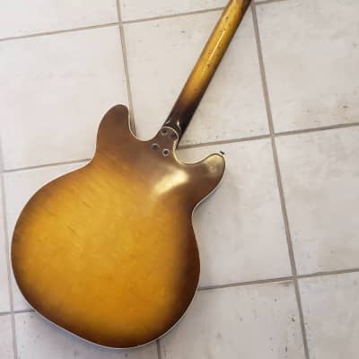 60’s Harmony H75 Husk Vintage Archtop Guitar Project 1961 ES-335 H-75 image 11